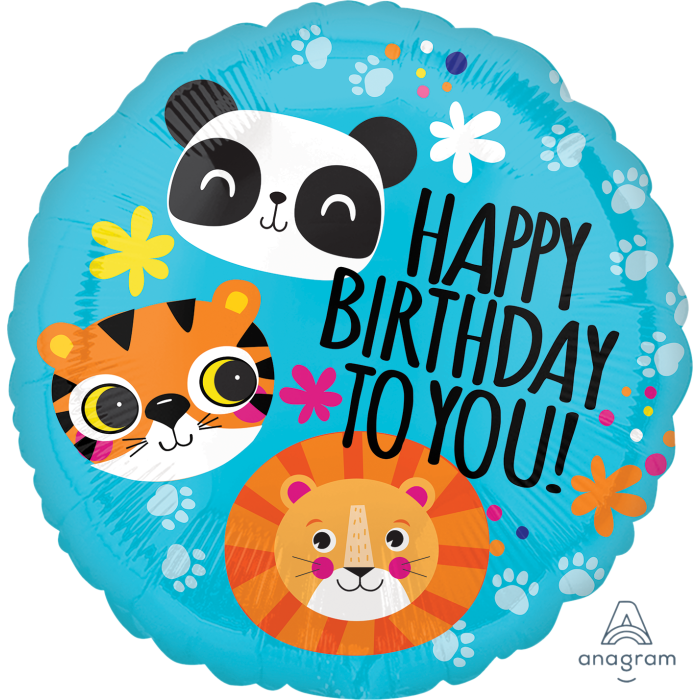 18" Jungle Fun Happy Birthday
