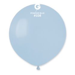 Solid Balloon Powder Blue #108 - 19 in.