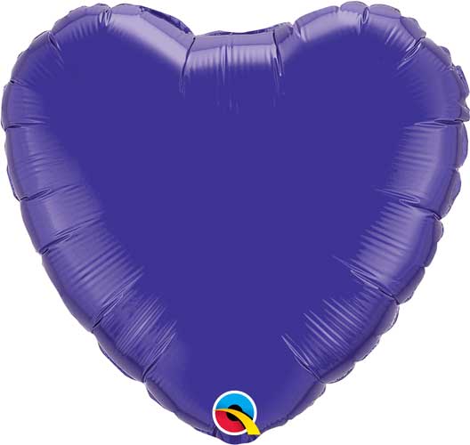 17" - 18" Heart Shaped Foil Balloon - (Choose Color below)