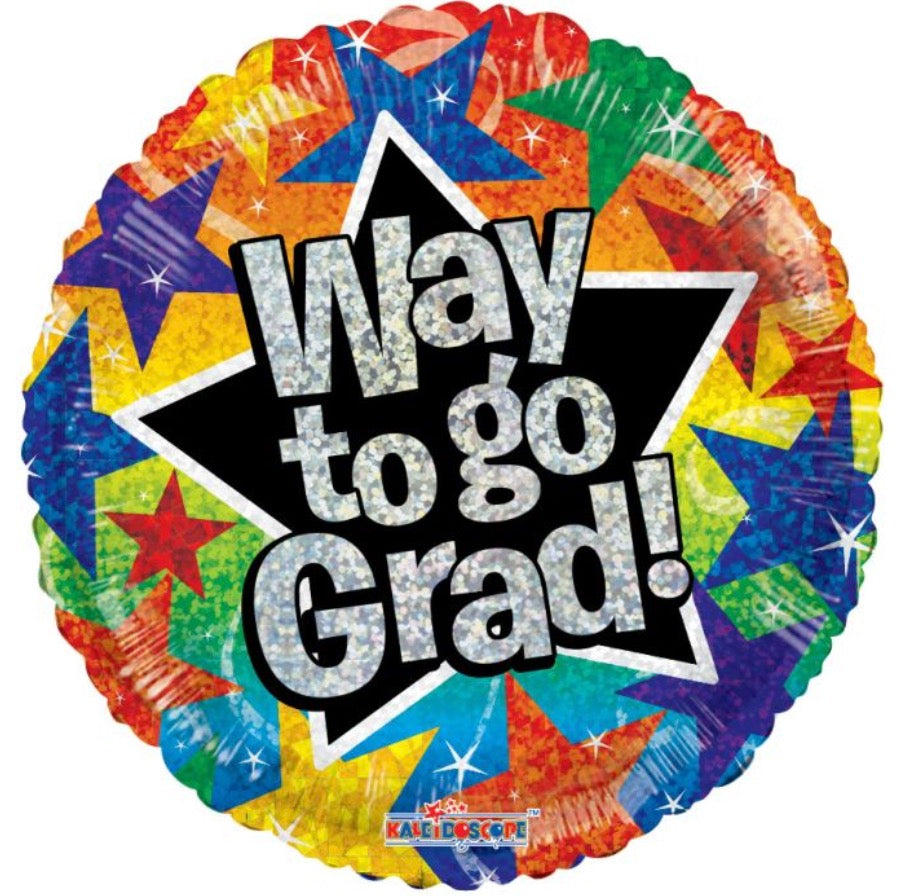 18" Way To Go Grad Stars