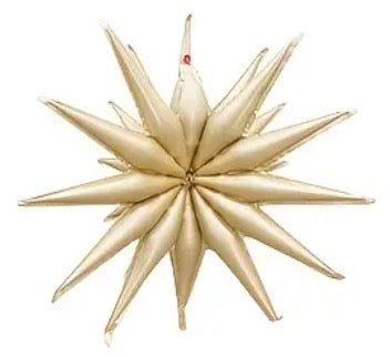 22" Siamese Starburst 3D Foil Star with 22 Star Points (Choose Color)