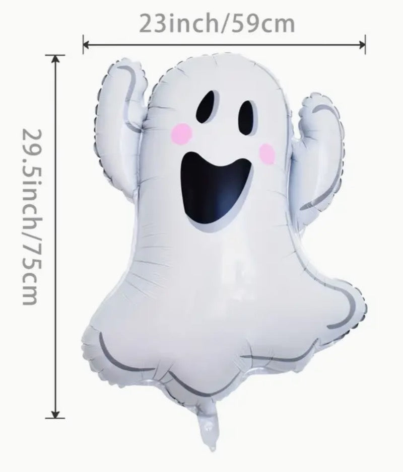 29" Happy Ghost Foil Balloon