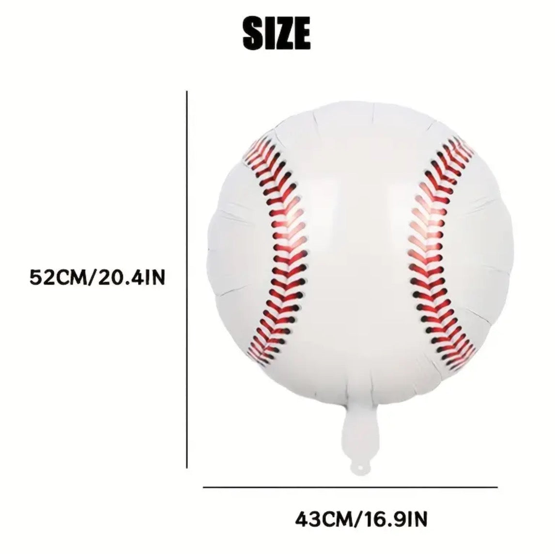 18" Baseball Foil Balloon