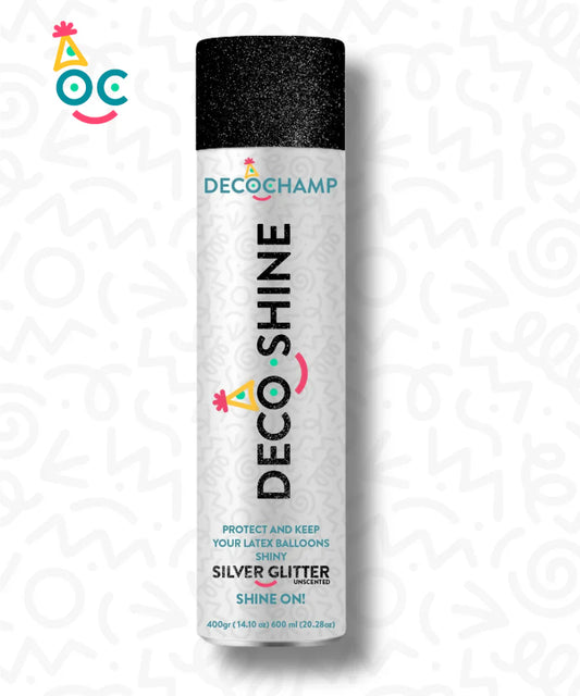 Decoshine Spray Silver Glitter 14.10oz - 600ml
