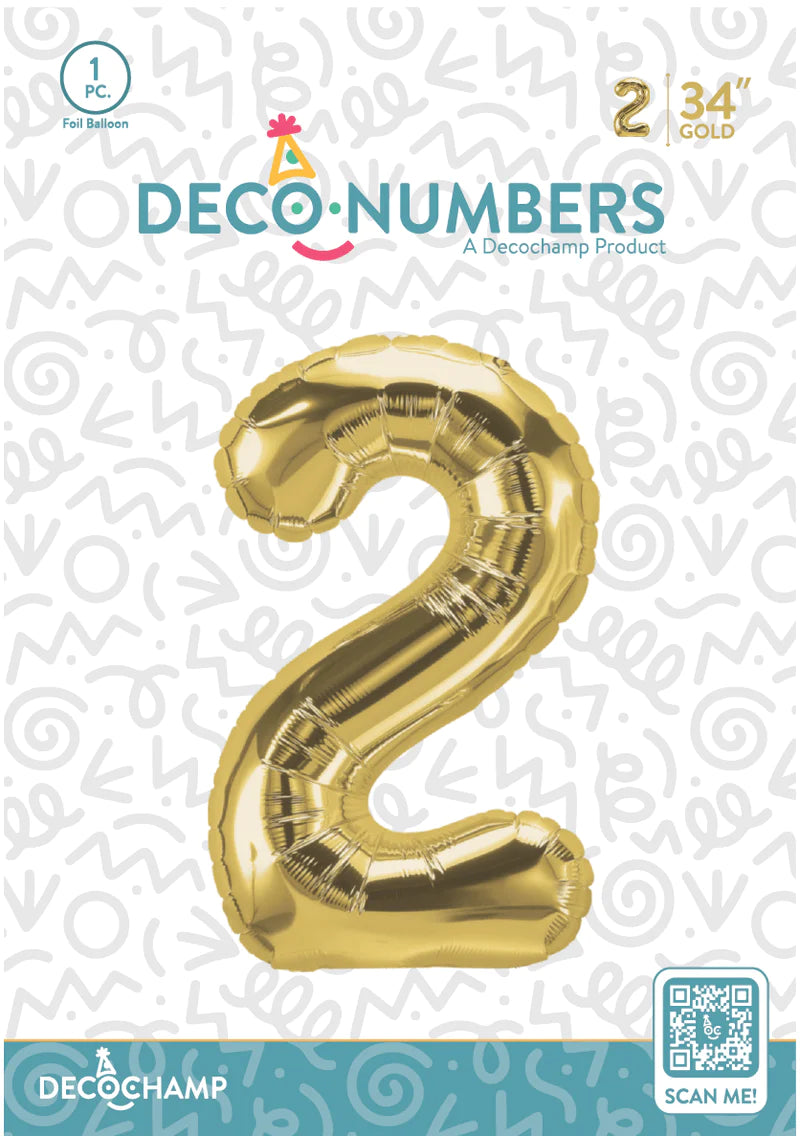 Gold - Foil Numbers (0 to 9)