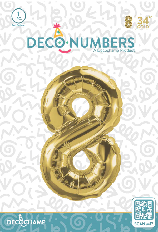 Gold - Foil Numbers (0 to 9)