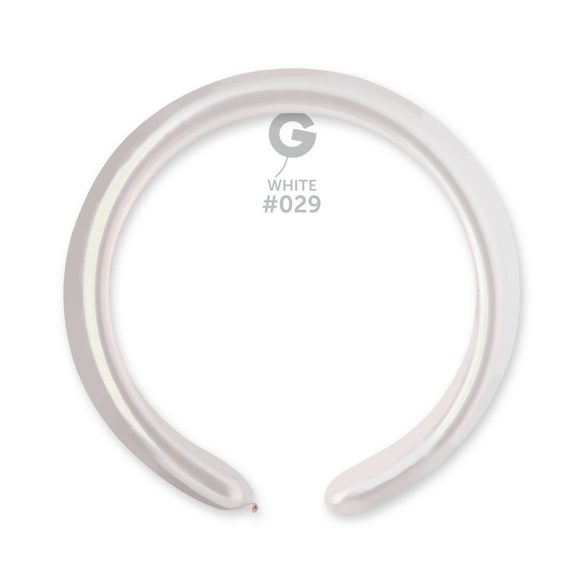 Metallic Balloon White #029 2 in.
