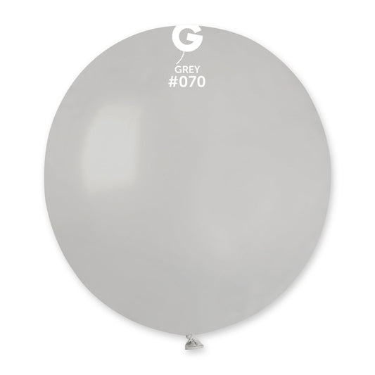 Solid Balloon Gray #070 19 in.