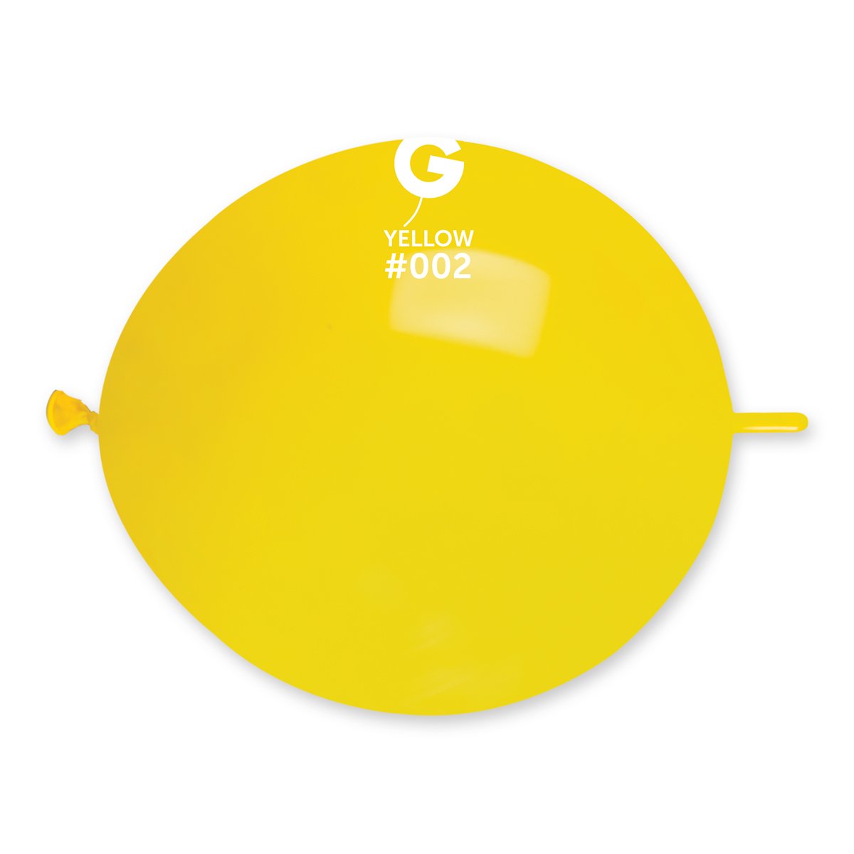 Solid Balloon Yellow G-Link 13 in.