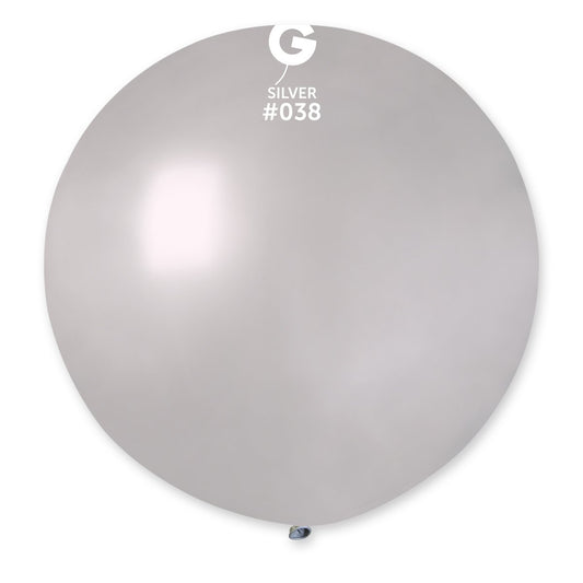 Metallic Balloon Silver #038 - 31 in. (x1)