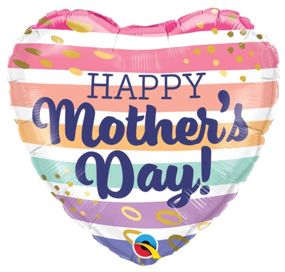 18" Mother's Day Boho Stripes Pkg