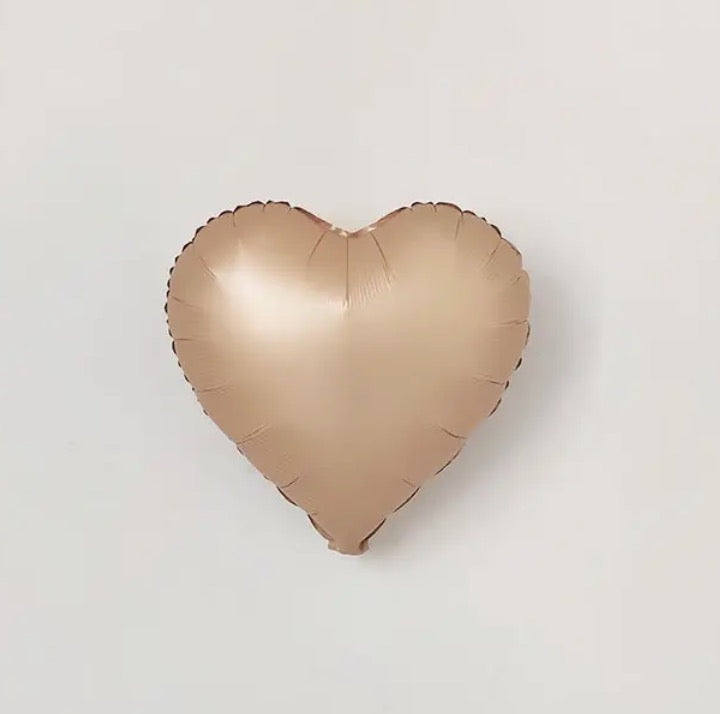 17" - 18" Heart Shaped Foil Balloon - (Choose Color below)