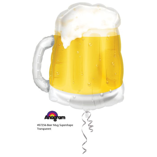Beer Mug Foil Balloon 23in