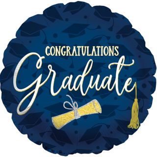18" Glitter Diploma Grad