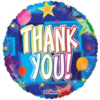 18" Thank You Stars & Balloons