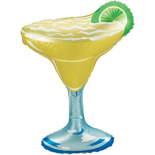 Margarita Glass Foil Balloon 33in