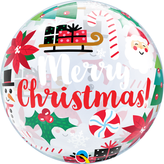 22" Merry Christmas Bubble