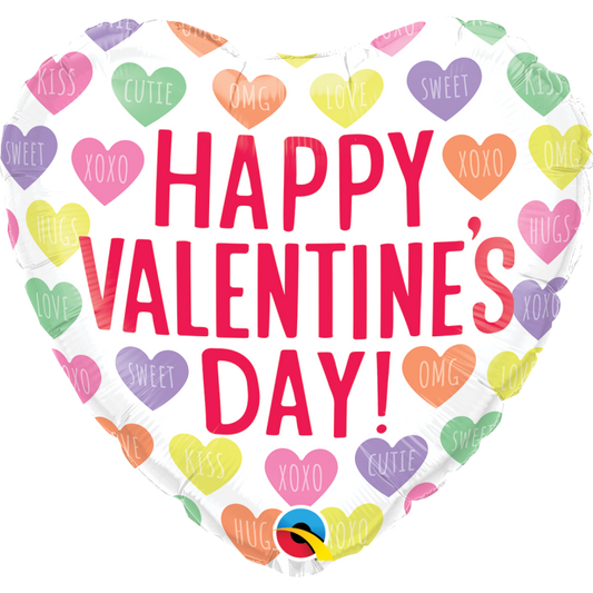 18'' Happy Valentine's Day Message Hearts