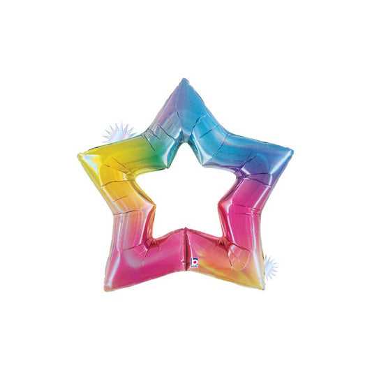 48" Opal Rainbow Star