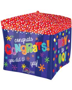 15" Way To Go Congrats Cubez