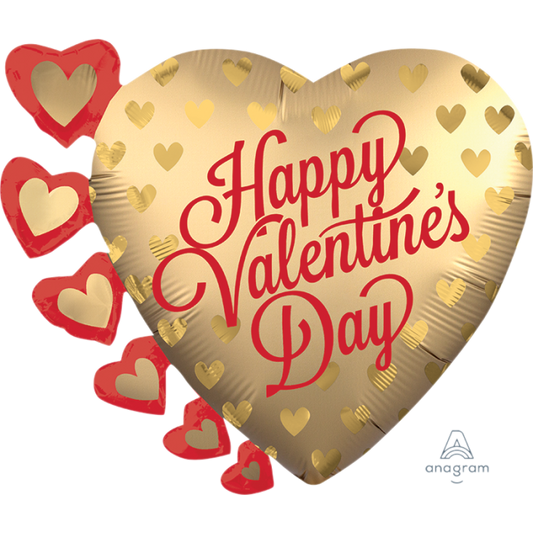 24'' Valentine Gold Hearts