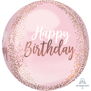 16" Blush Birthday Orbz