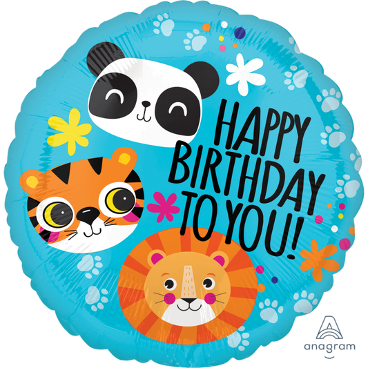 18" Jungle Fun Happy Birthday