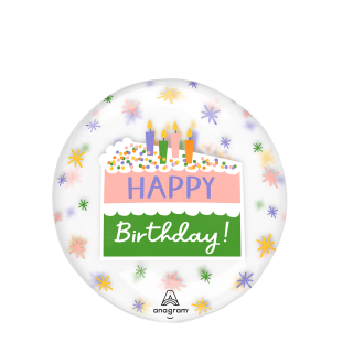 18" Birthday Cake Slide Clearz
