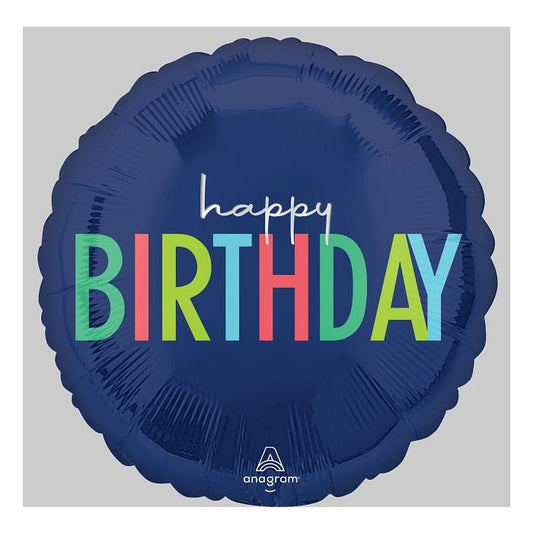 18" Modern Happy Birthday