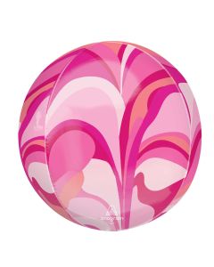 16" Pink Macro Marble Orbz