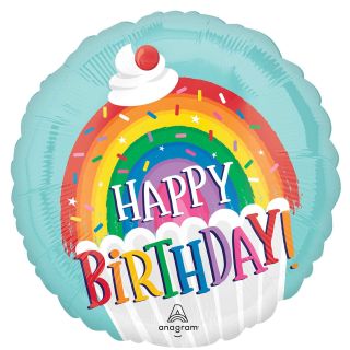 18" Rainbow Sprinkles Birthday