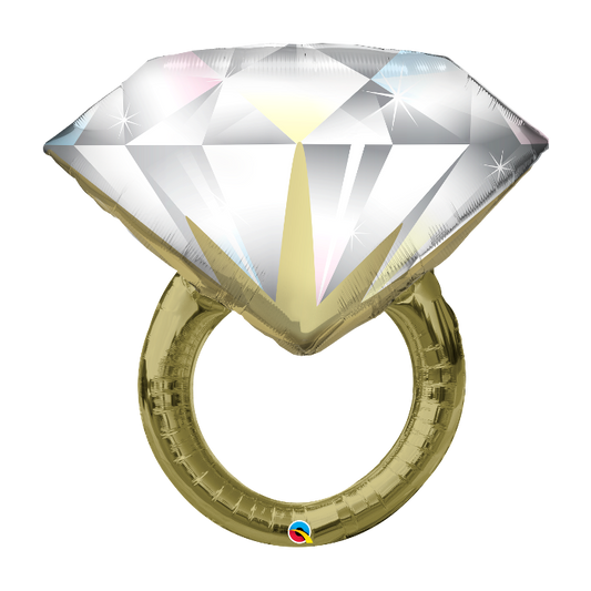 Diamond Ring Foil Balloon 37 in.
