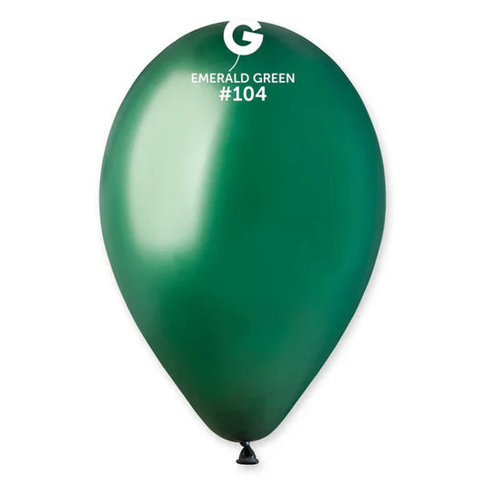 Solid Balloon Emerald Green #104 - 12 in.