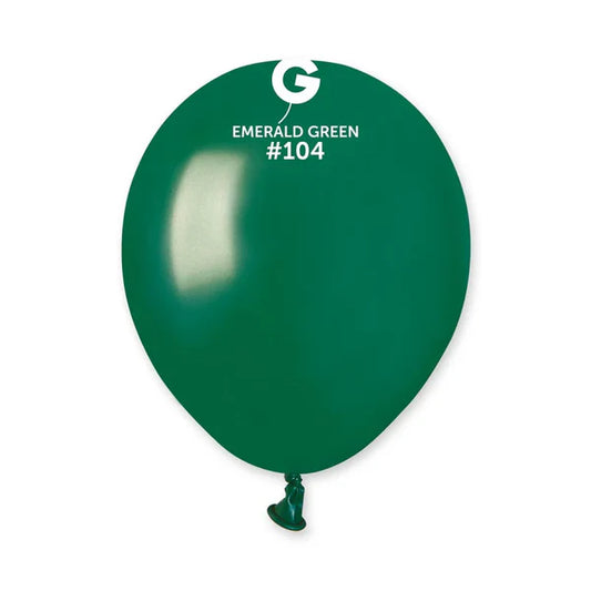 Solid Balloon Emerald Green  #104 - 5 in.
