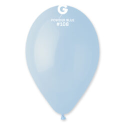 Solid Balloon Powder Blue #108 - 12 in.