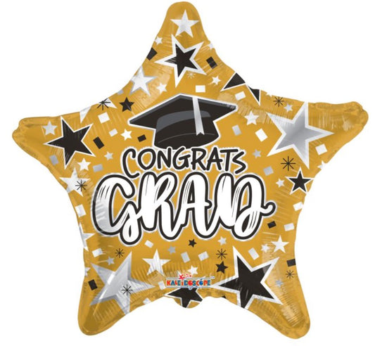 18" Congrats Grad Gold Star