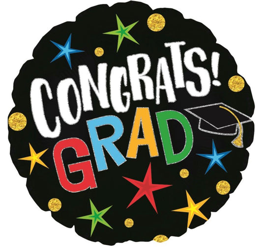 18" Happy Graduation Stars