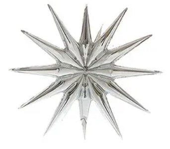 22" Siamese Starburst 3D Foil Star with 22 Star Points (Choose Color)