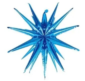 22" Siamese Starburst 3D Foil Star with 22 Star Points (Choose Color)