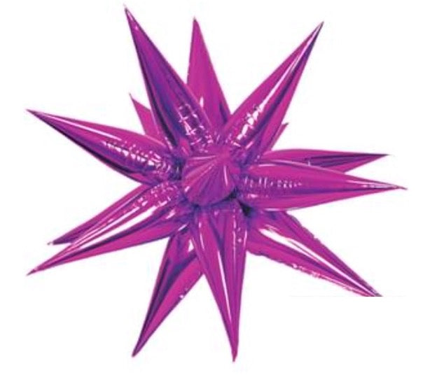 40" Starburst 3D Foil Balloon Lā Fete or Decochamp Brand - JUMBO (Choose Color)
