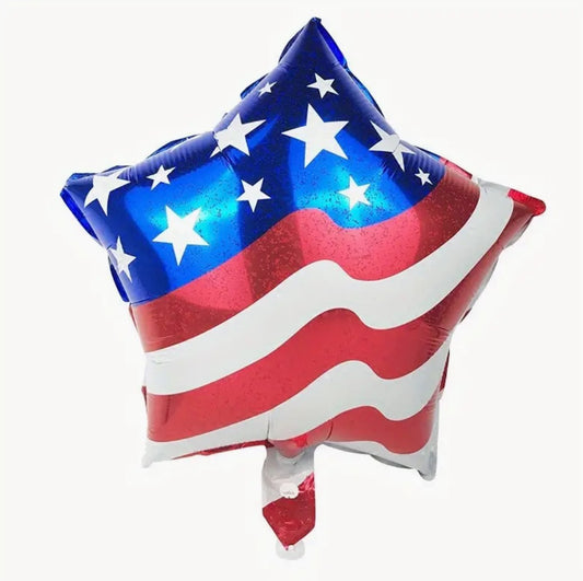 18'' US Flag - Star Foil  Balloon