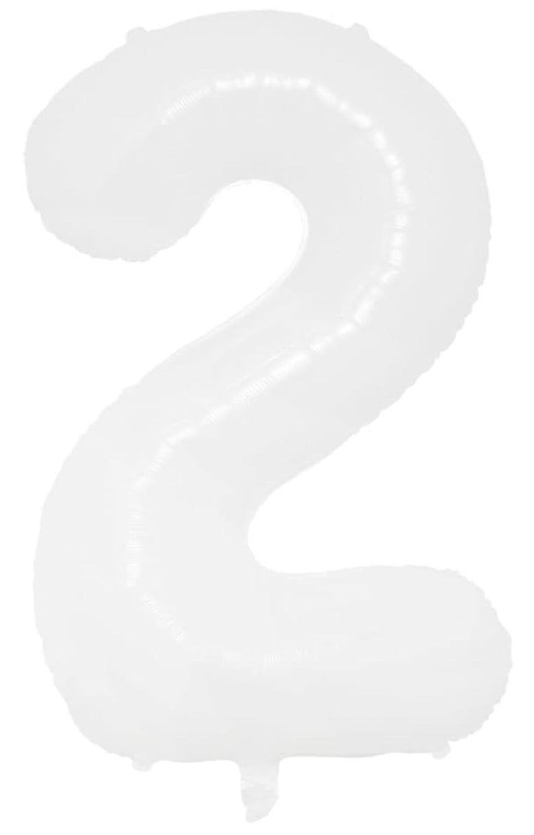 32" White Number (Choose your number below)