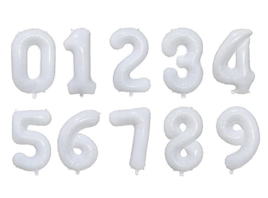 32" White Number (Choose your number below)