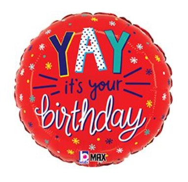 18" YAY, It's Your Birthday Pkg