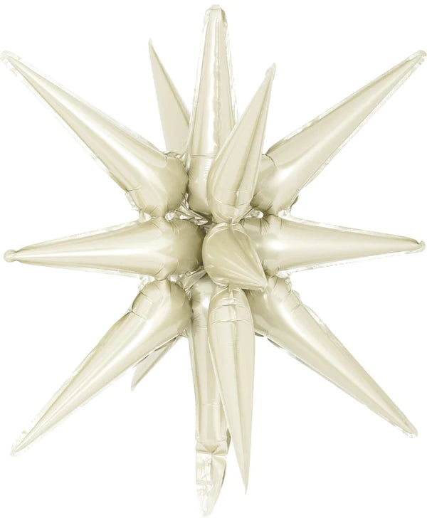22" Starburst 3D Foil Balloon with 14 Star Points - SMALL (Choose Color)
