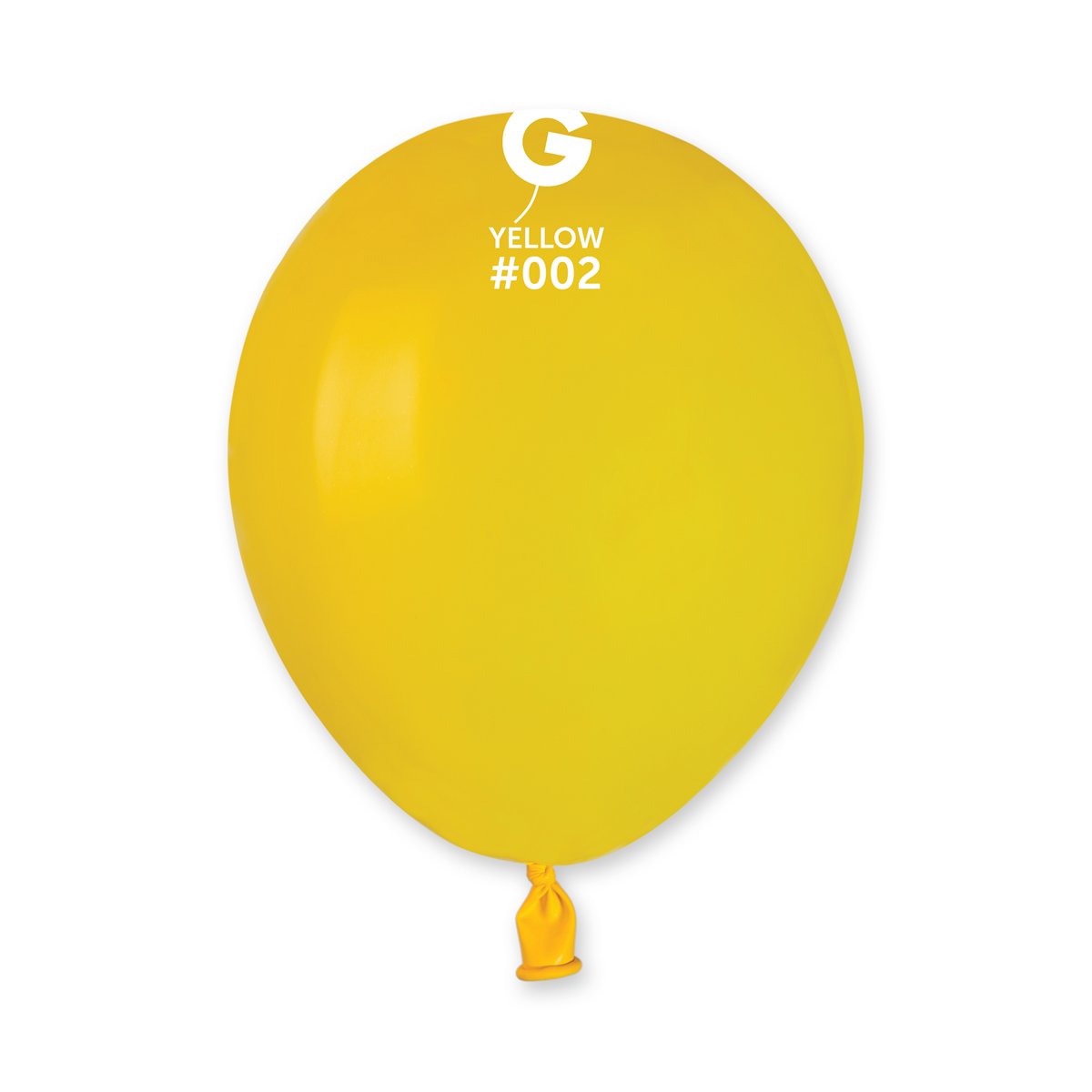Solid Balloon Yellow #002 - 5 in.