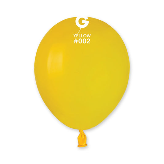 Solid Balloon Yellow #002 - 5 in.