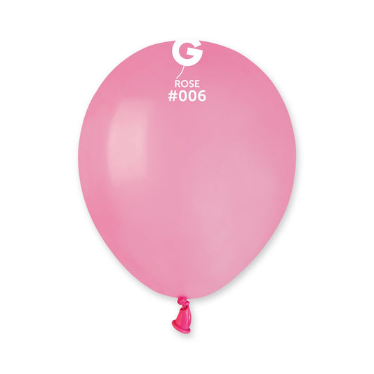 Solid Balloon Rose #006 - 5 in.