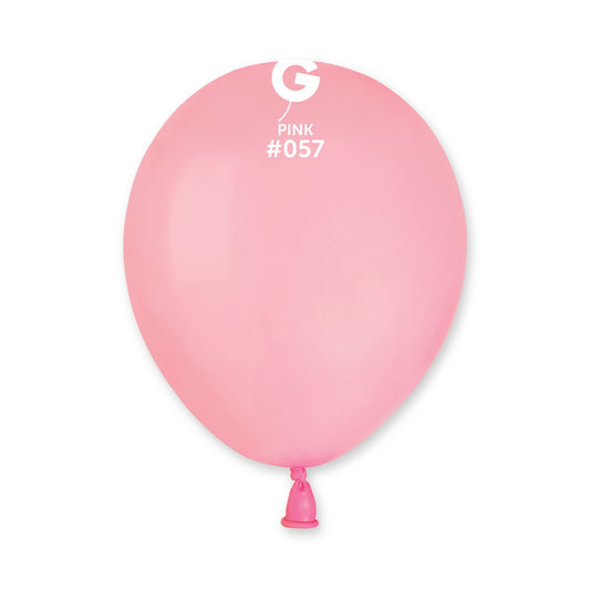 Solid Balloon Pink #057 - 5 in.