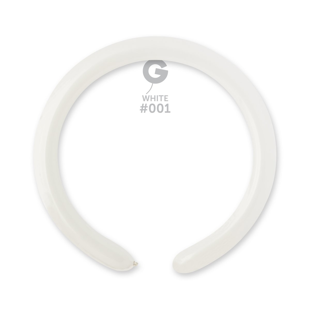 Solid Balloon White #001 2 in.